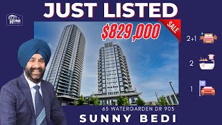 65 WATERGARDEN DRIVE UNIT 903 || 2 BEDROOM + DEN CONDO FOR SALE || @sunnybedi4734 #mississauga
