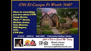 Brent Jones 🏠😃 5701 El Campo Ft Worth, TX  76107