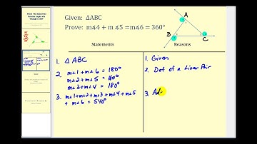 Proof The Sum of the Exterior Angles of a Triangle is 360 Degrees