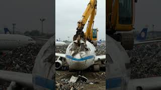 Plane recycle process #plane #recycling #airplane #video #viral #recycelplane