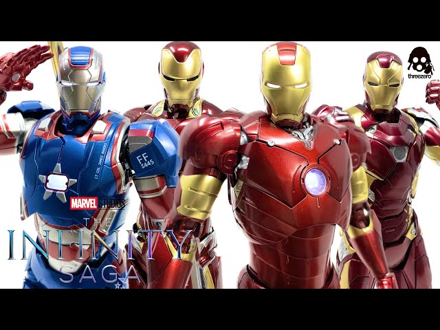 Threezero DLX The Infinity Saga IRON MAN, IRON PATRIOT, MK46 Civil