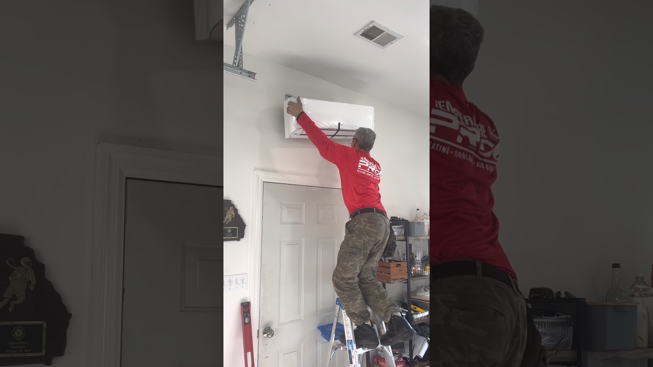 Installing a Daikin indoor wall mounted unit