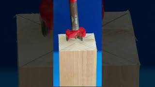 Plant the bolt in the middle of the wood #Shorts