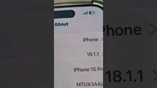 iphone 15 pro iOS 18.1.1 update #shorts