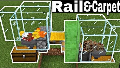 Minecraft 1.19 : How to get Unlimited {Rails And Carpets Duper Glitch }|| Minecraft Build Hacks