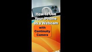 Continuity Camera: How to Use Your iPhone as a Webcam #shorts screenshot 3