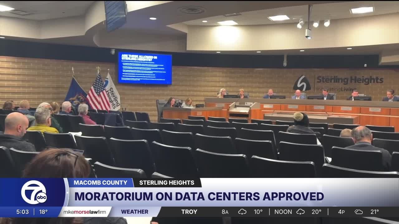 Sterling Heights City Council approves moratorium on data centers