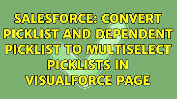 Salesforce: Convert picklist and dependent picklist to multiselect picklists in visualforce page