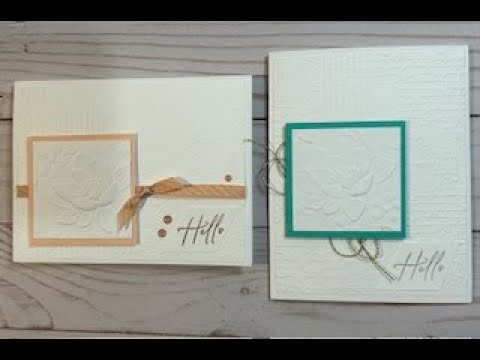 Embossing Folders Fun and Easy - YouTube