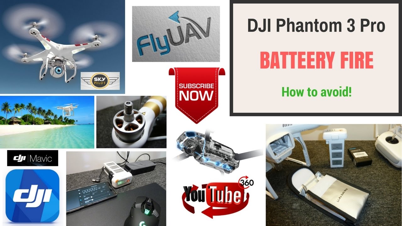 DJI Phantom 3 Pro Battery DISCHARGE. How to avoid a battery FIRE. LIPO