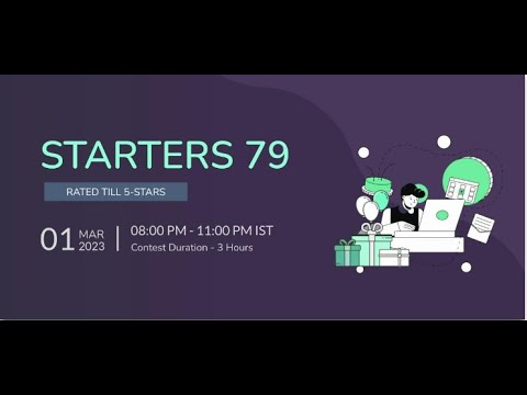 Ageing   Problems   CodeChef   starter 79