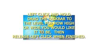 How to Resize the Taskbar in Vista and Windows 7
