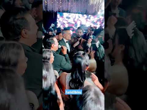 حسن شاكوش فى فرحه بنظرات ثاقبه لكل المعزومين ايهاب توفيق