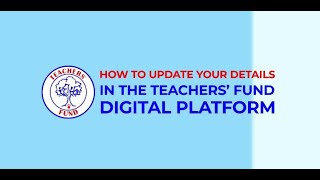 HOW TO UPDATE YOUR DETAILS ON THE TF DIGITAL PLATFORM. screenshot 4