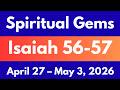 Spiritual Gems for April 27 – May 3, 2026 | Isaiah Chapter 56-57 | Key Comments | JW Midweek Meeting