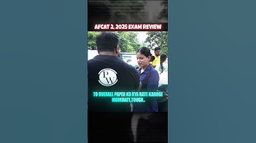 How Students Reacted After AFCAT 2 2025 Exam! 😱 #DefenceWallah #AFCAT2025