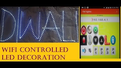Make WIFI controlled LED decoration light|| Amazing arduino wifi project||Beautifull Diwali lights.