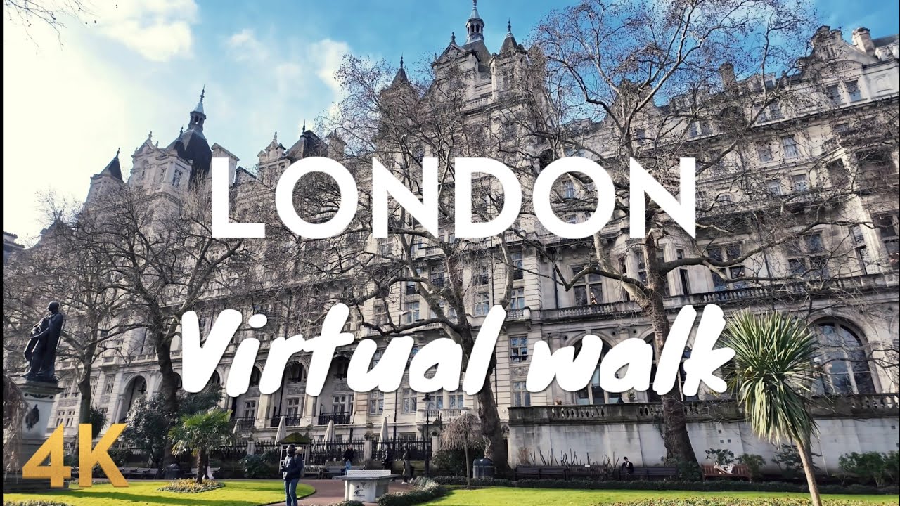 Sunny London Walk After Rain ☀️ | Thames, London Eye & Trafalgar Square | City Sounds