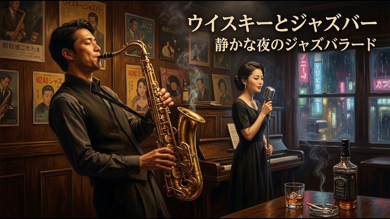 昭和ジャズ】艶やかなサックスと温かなジャズピアノ🎷☕ 静かな夜を