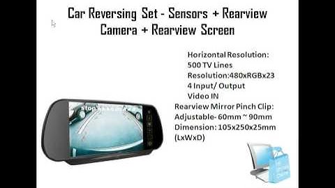 $118.75 US- $167.22 AU Car Reversing Set - Sensors + Rearview Camera + Rearview Screen