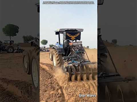 작물 수확률 상승! 트랙터 디스크 갈이 및 토양 개량 작업 #worker #process #farming #tractor #agriculture thumbnail