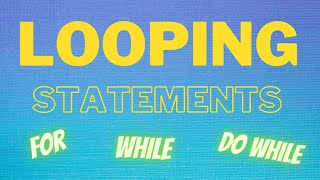 Looping in C |for loop| while loop| do while loop