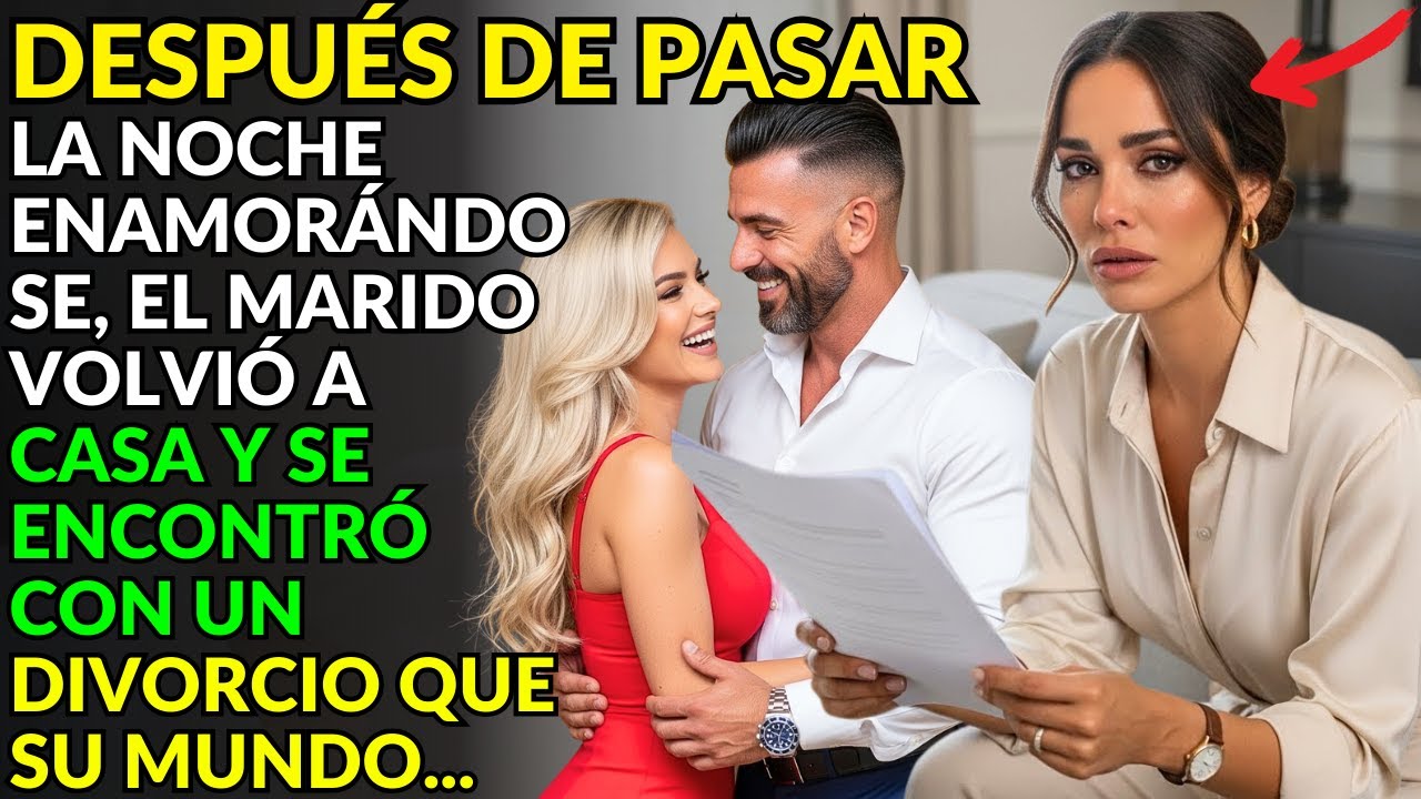 DESPUÉS DE PASAR LA NOCHE ENAMORÁNDOSE, EL MARIDO VOLVIÓ A CASA Y SE ENCONTRÓ CON UN DIVORCIO QUE...