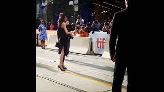 Must Watch Angelina Jolie Looks So Sexy In Black Dress At TIFF