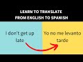 How to create Spanish sentences easily