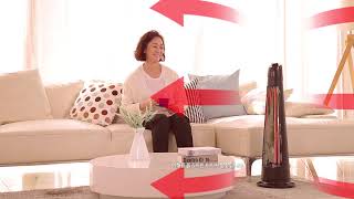 바툼 카본히터 타워히터 난방기 그래픽