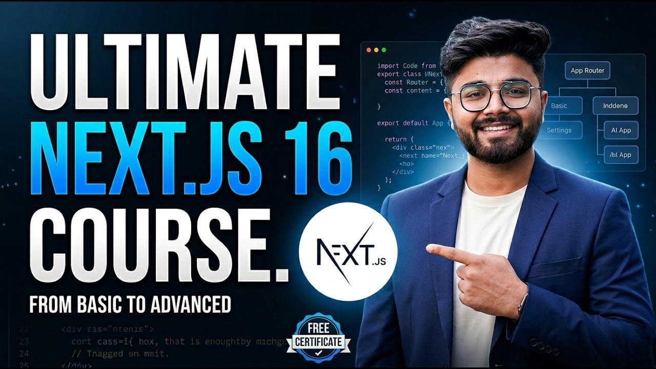 Next.js 16 Tutorial for Beginners #1 - Installation & Setup (App Router)