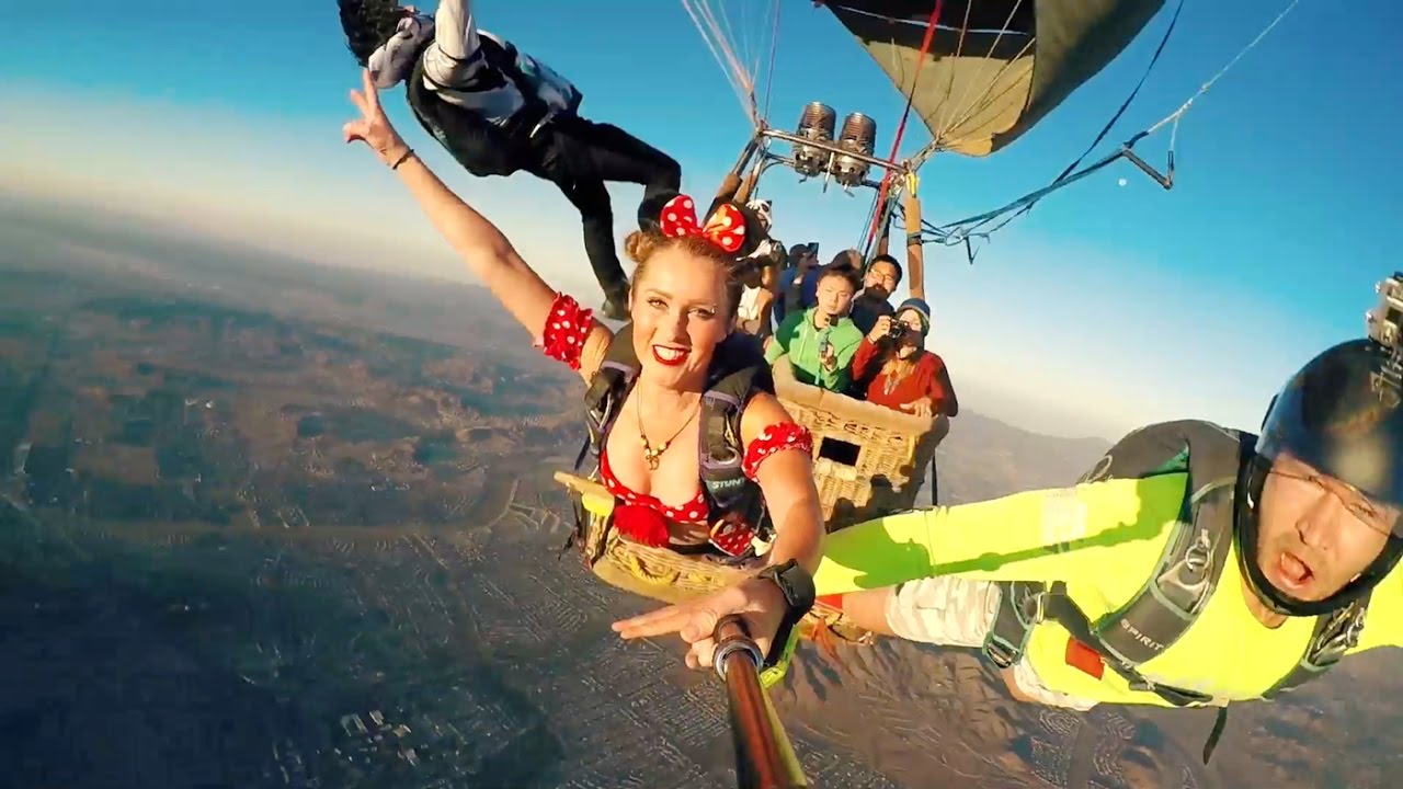 Air Balloon Jump. Skydive Perris Funjumping YouTube