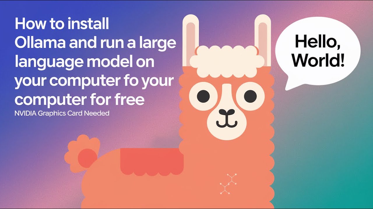 🚀 How to Install Ollama & Run an LLM on Your Computer! 💻🦙 - YouTube