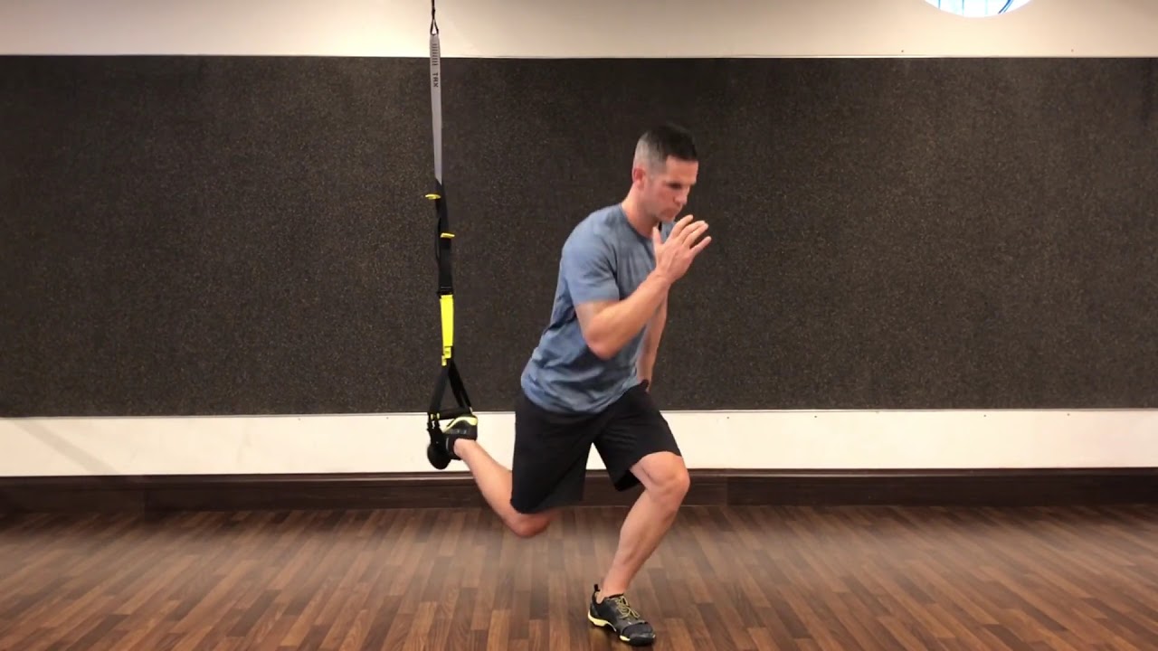 TRX Rear Foot Elevated Split Squat - YouTube