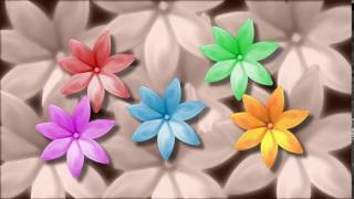 Цветы 3D заставка  ,для видео монтажа