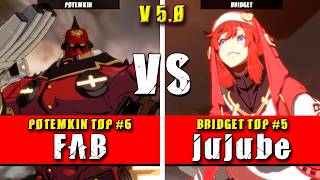 GGST | FAB (Potemkin) VS jujube (Bridget) | Guilty Gear Strive High level gameplay