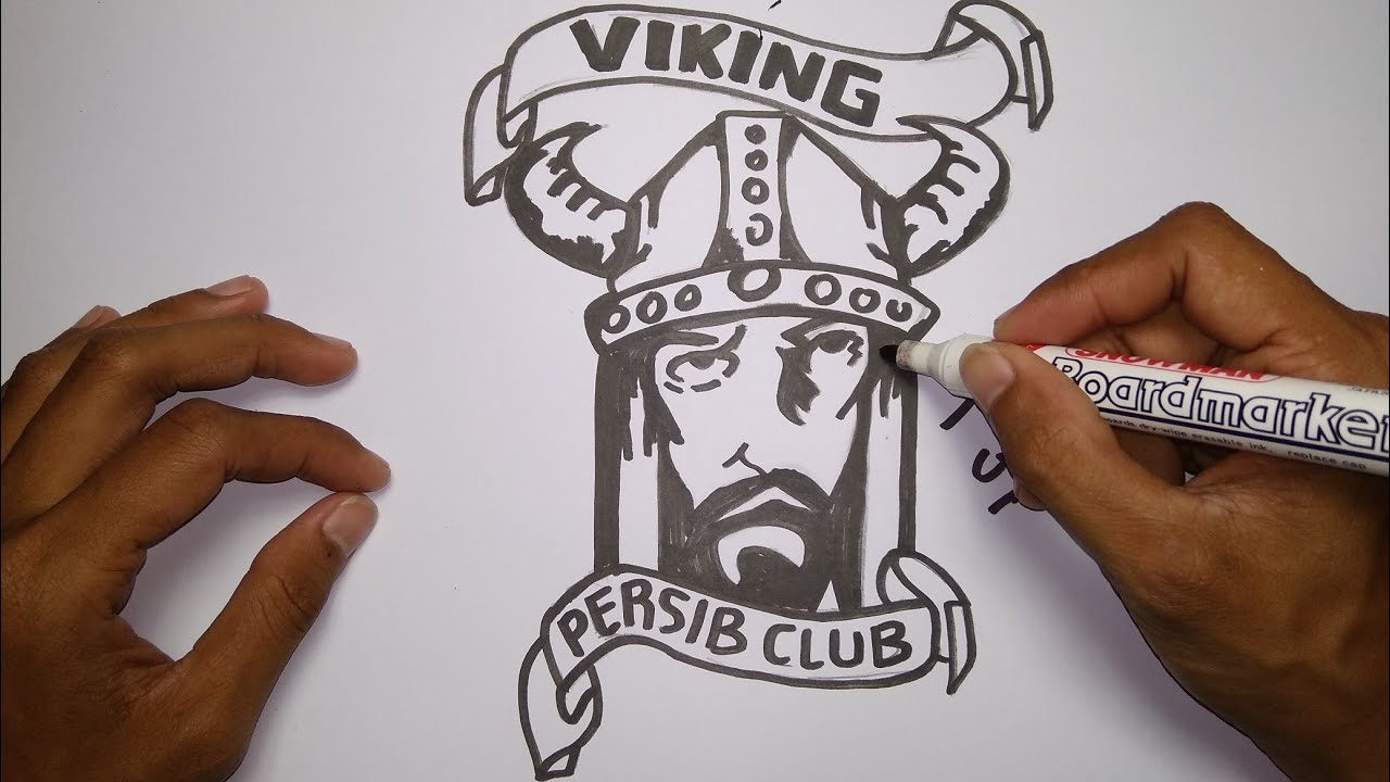 KEREN-Menggambar logo viking persib club - YouTube