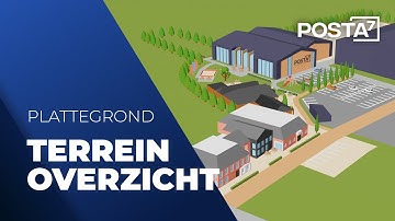 3D-animatie • Terreinoverzicht en Gebouwen • restaurant De Postwagen | Posta7