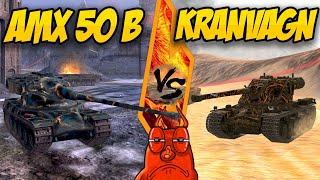 WOT Blitz - Kranvagn VS AMX 50B. ЗАБИВной БаРаБАН БАН!!!