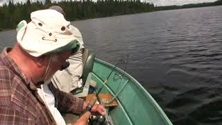 Canada 08 08 2012 - Fishing in Howard Lake and stranded on Camp Island.