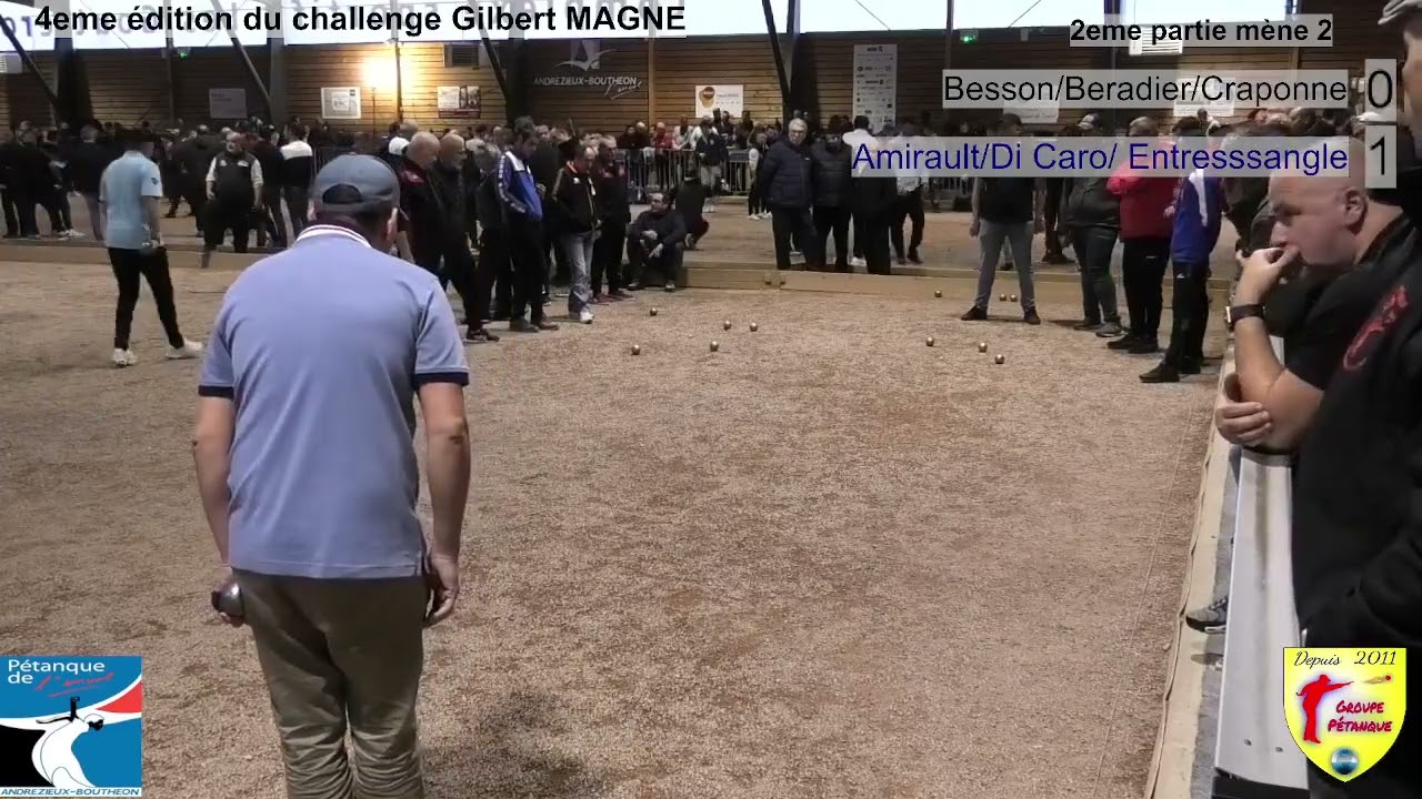 Miniature de la vidéo : 4ème édition du challenges Gilbert Magne Besson/Beradier/Craponnr vs Amirault/Di Caro/Entressangle