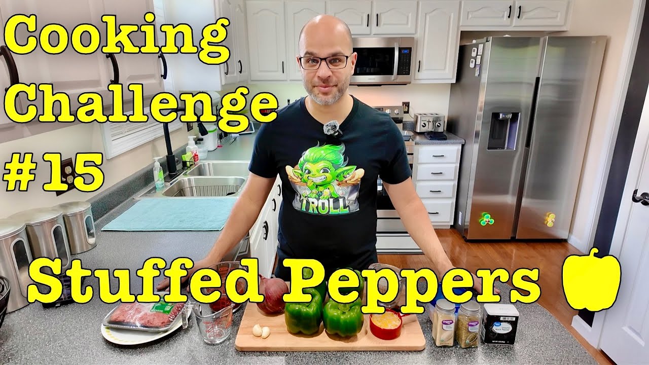 Cooking Challenge 15 / Stuffed Peppers - YouTube