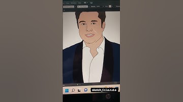 Elon musk (vector art) #shorts