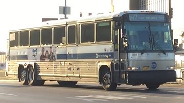 MTA Bus: 2002 MCI D4500 Commuter Coach #2824 on the (QM7) @ Kew Gardens-Union Turnpike (HD 60FPS)