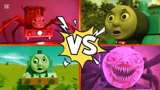 CURSED THOMAS TRAIN 🆚 LUNAR MOON 🥵🆚 CHOO CHOO CHARLES 😱 HORROR CHELLENGE