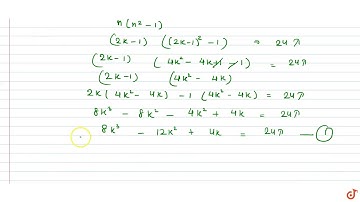 `n(n^2 -1)`, is divisible by 24 if n is an odd positive number.