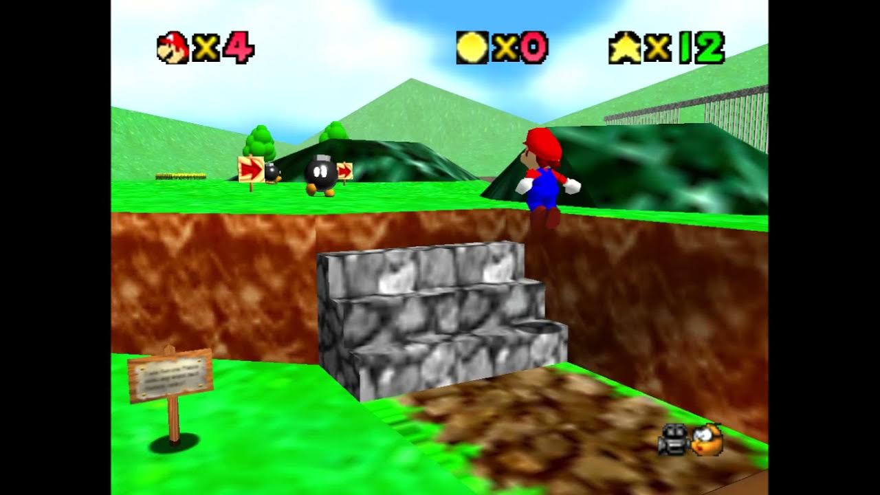 SM64 Beta HUD rom hack download YouTube
