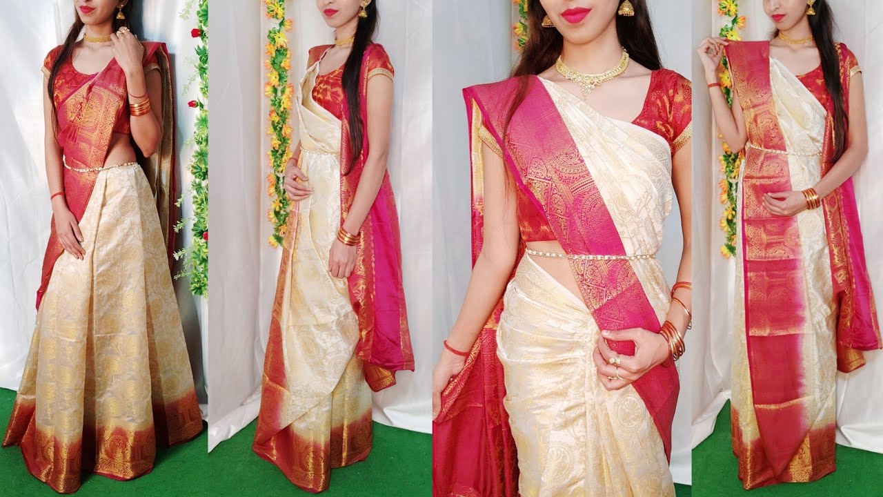 TRADITIONAL BENGALI(ATPORE)STYLE/SOUTH INDIAN STYLE/GHAGRA STYLE ...