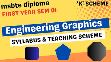 MSBTE Diploma/Engineering graphics syllabus/K scheme/Maharashtra.