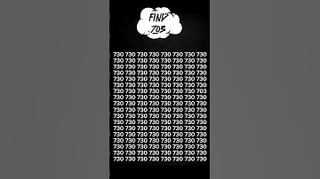 Challenge yourself to FIND 703 in 5sec #pickyourbrain